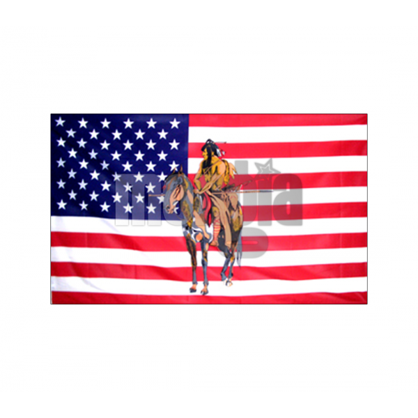 USA Mohawk & Horse Flag