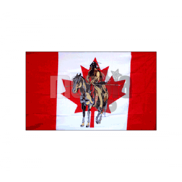 Canada Mohawk & Horse Flag
