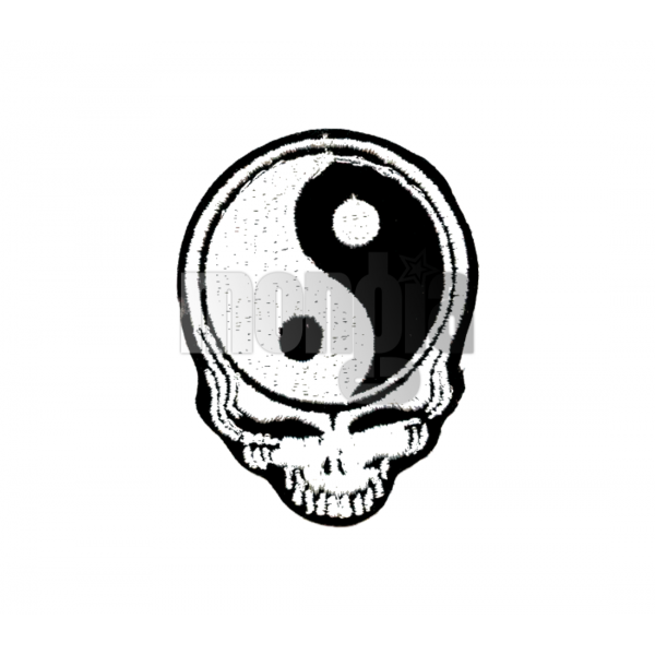 Black & White Yin Yang Skull Patch