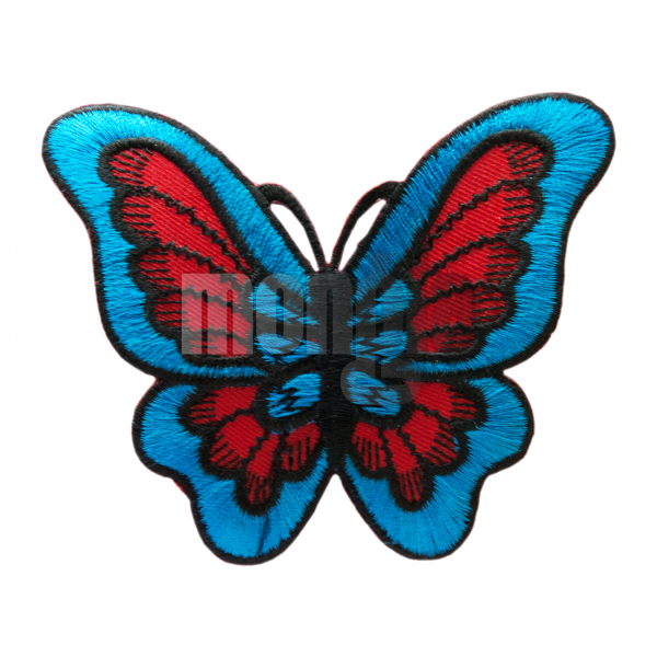 Blue & Red Butterfly Patch