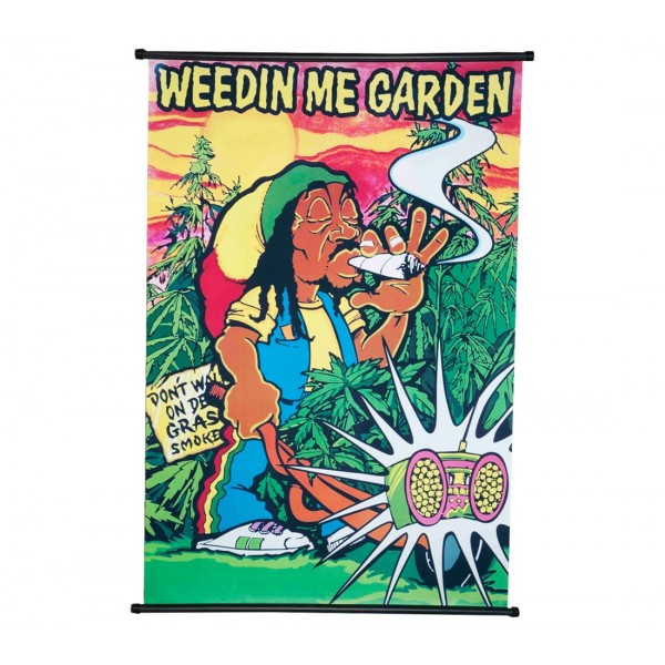 Weedin Me Garden Poster